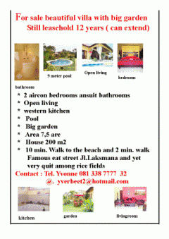 sale beautiful house on bali ind Bali